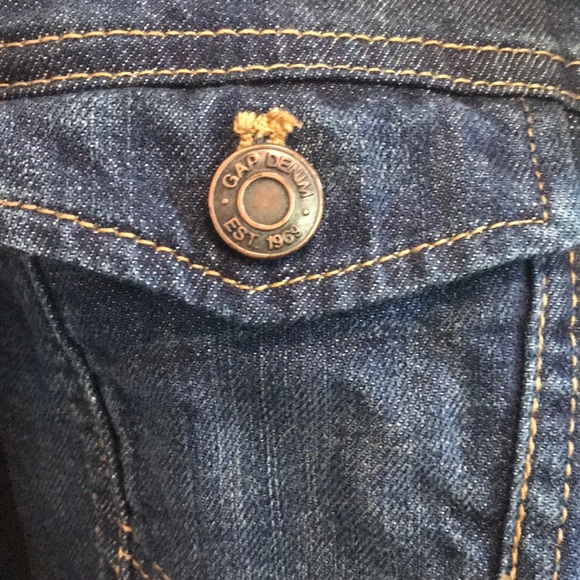 dark wash jean jacket - Picture 3 of 6